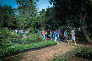 participants visiting one of the farms which supply our community kitchens