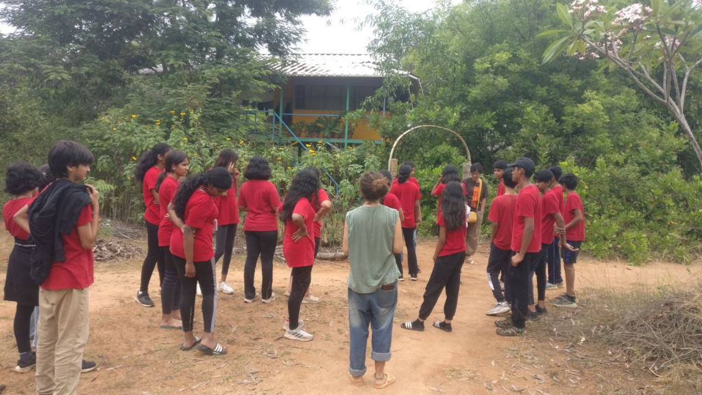 To introduce the students to Auroville’s sustainability practices and community living. The workshop was tailored to encourage creativity and physical activity.